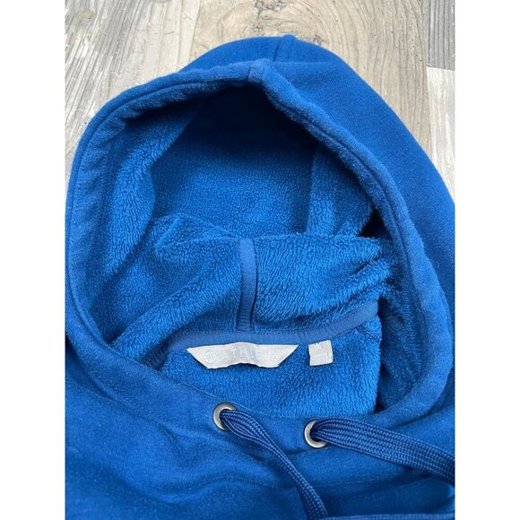 Athleta Cozy Karma Longer Hoodie Small Blue Peacock Hooded Sweatshirt Soft - Picture 4 of 7